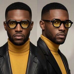 Fashion‎ Small Polygon Sunglasses Retro Rivets Men Shades UV400 Trending Outdoor